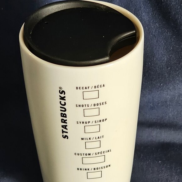 Starbucks 12 oz Ceramic Double Wall Coffee Travel Mug - Picture 2 of 4